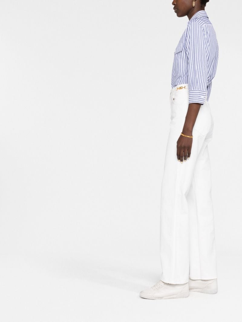 White Gourmette Straight-leg Jeans