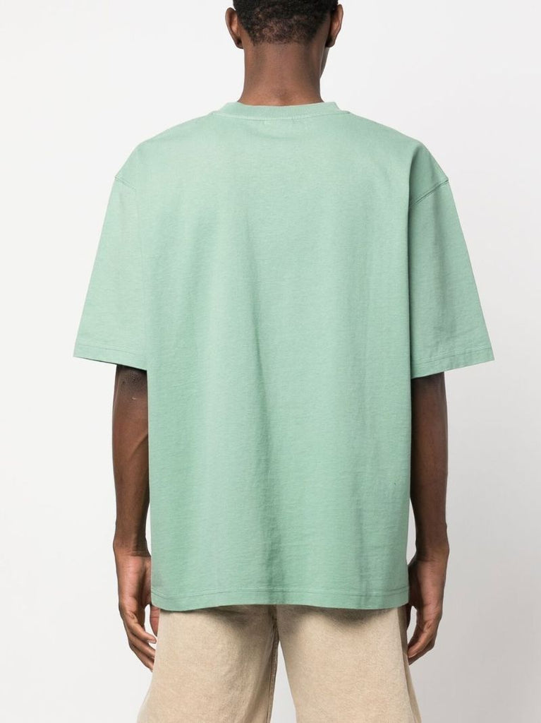 Green Raphia Embroidered T-shirt