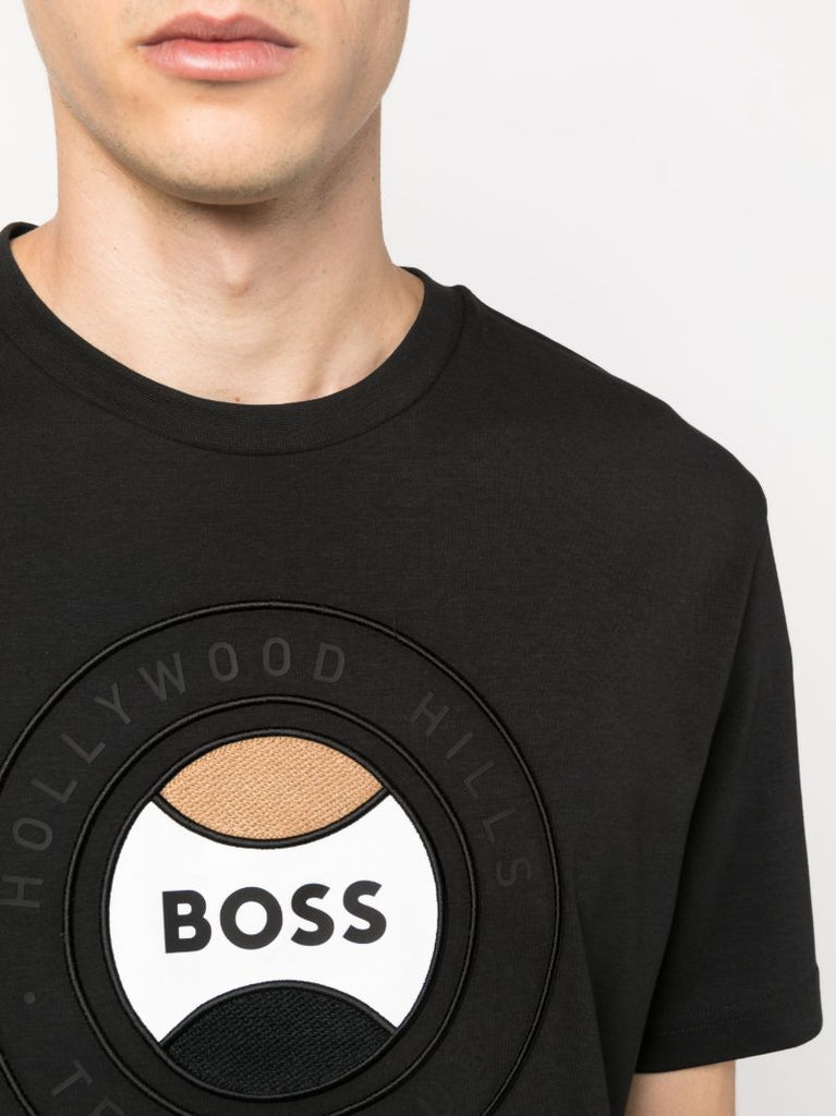 Black Tiburt Cotton T-shirt