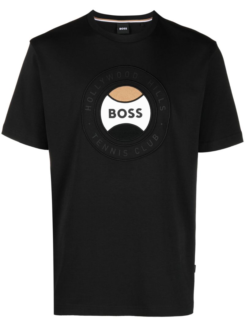 Black Tiburt Cotton T-shirt