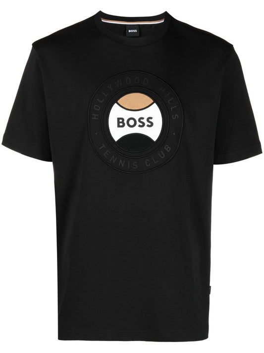 Black Tiburt Cotton T-shirt