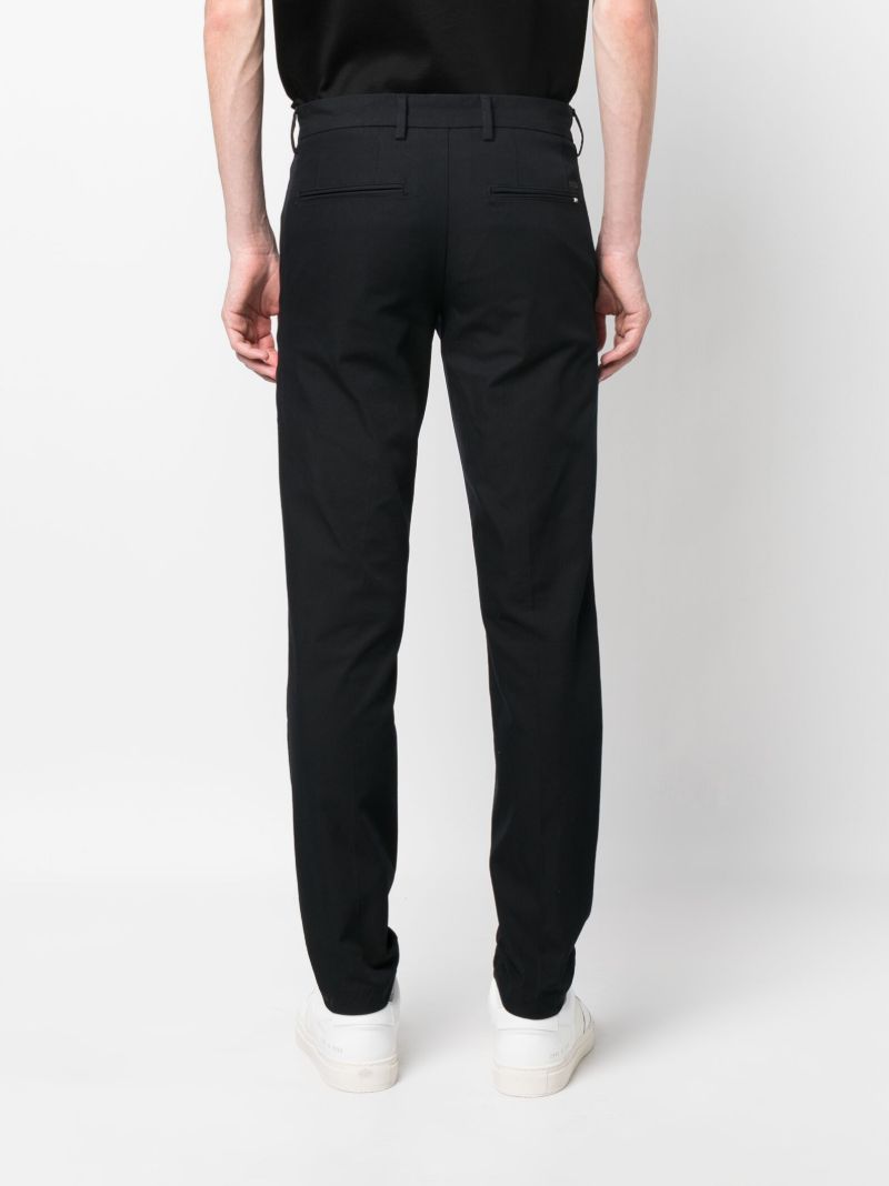 Black Mid-rise Tailored Trousers