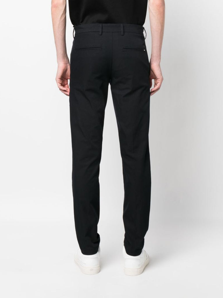Black Mid-rise Tailored Trousers