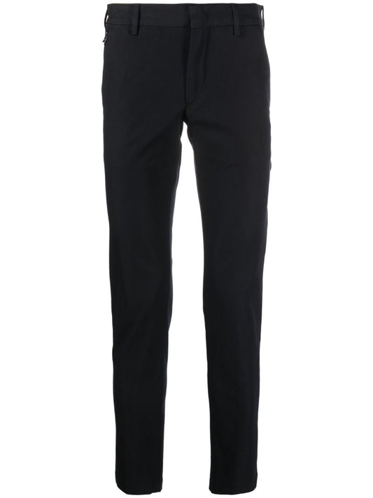Black Mid-rise Tailored Trousers