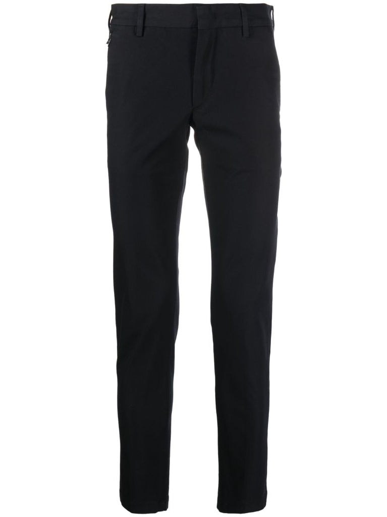 Black Mid-rise Tailored Trousers