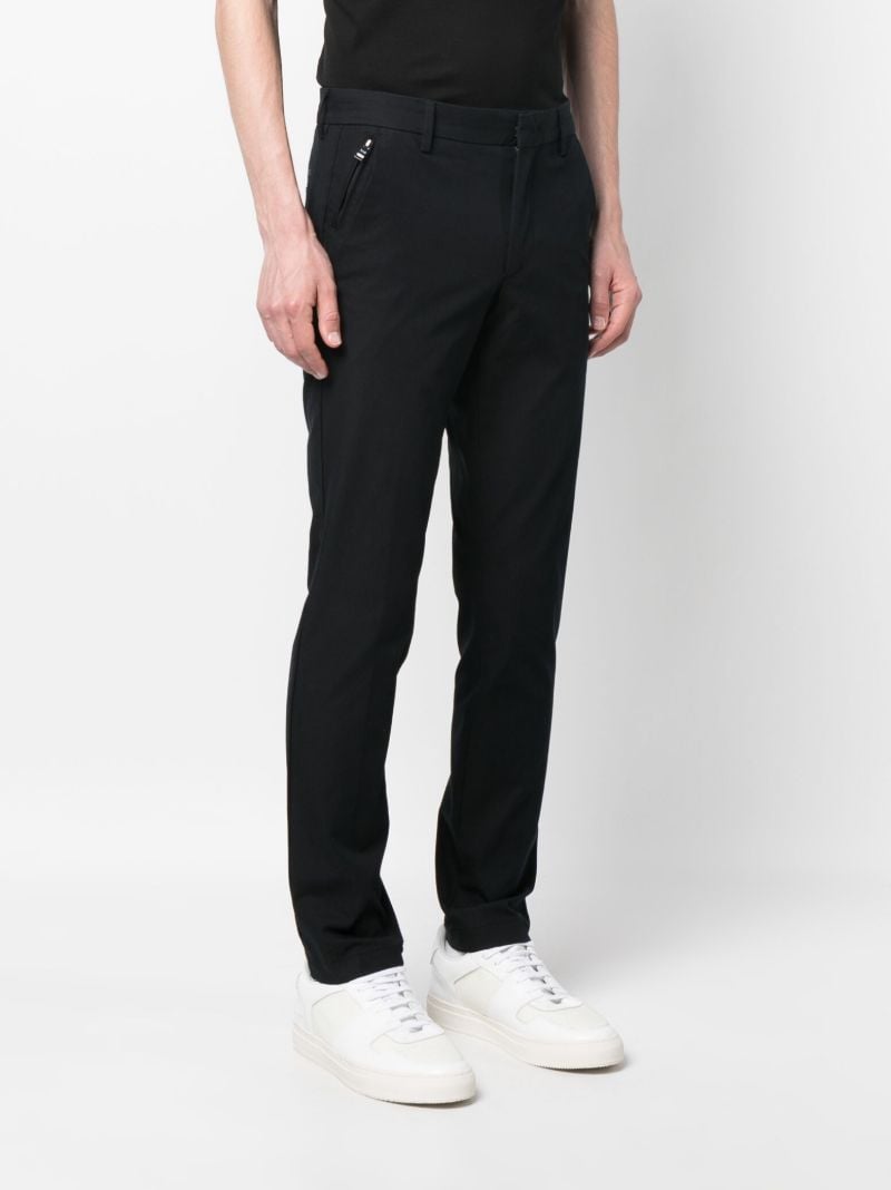 Black Mid-rise Tailored Trousers
