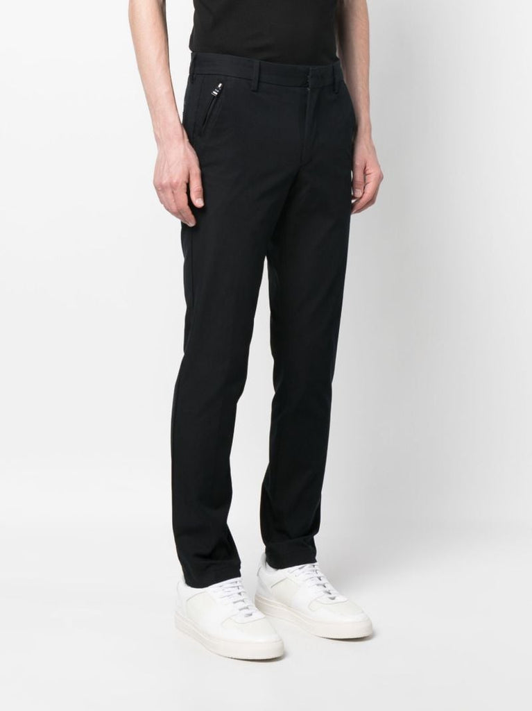 Black Mid-rise Tailored Trousers