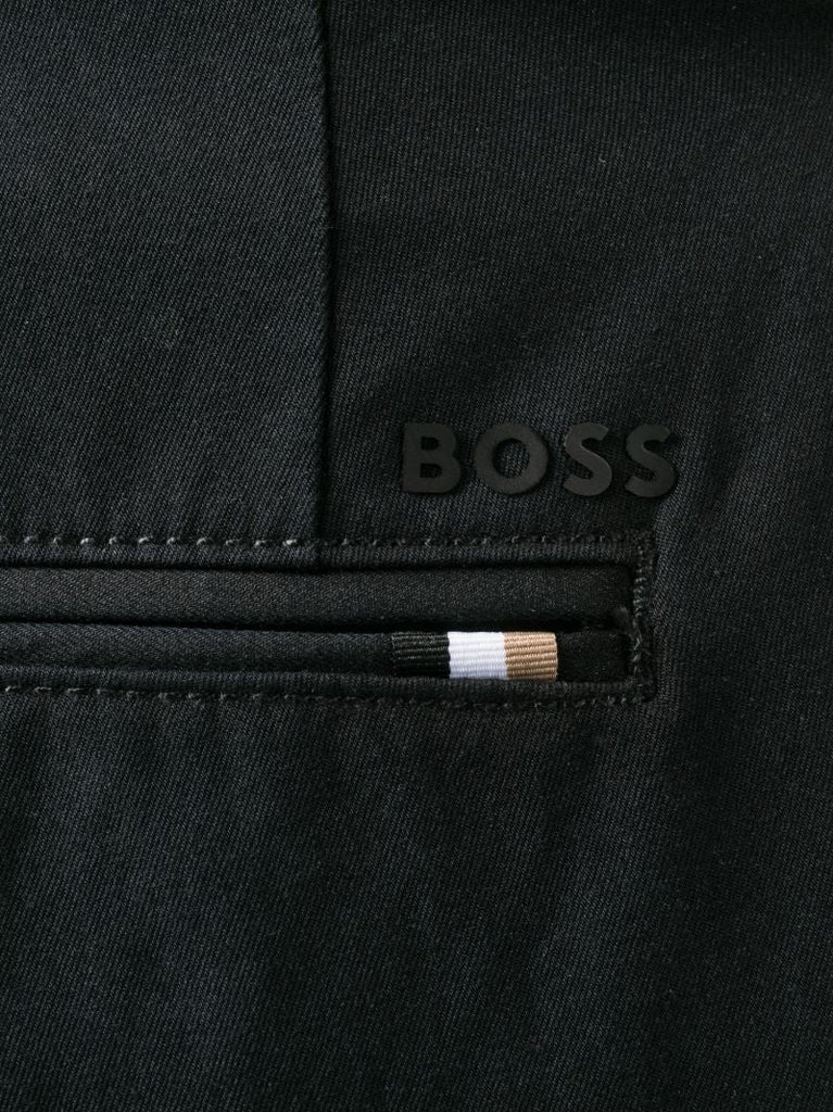Black Mid-rise Tailored Trousers