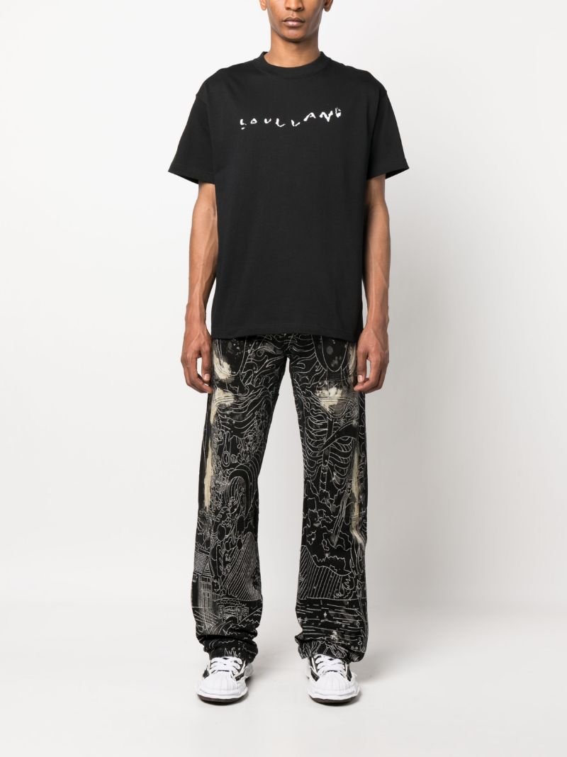Black Logo Print T-shirt