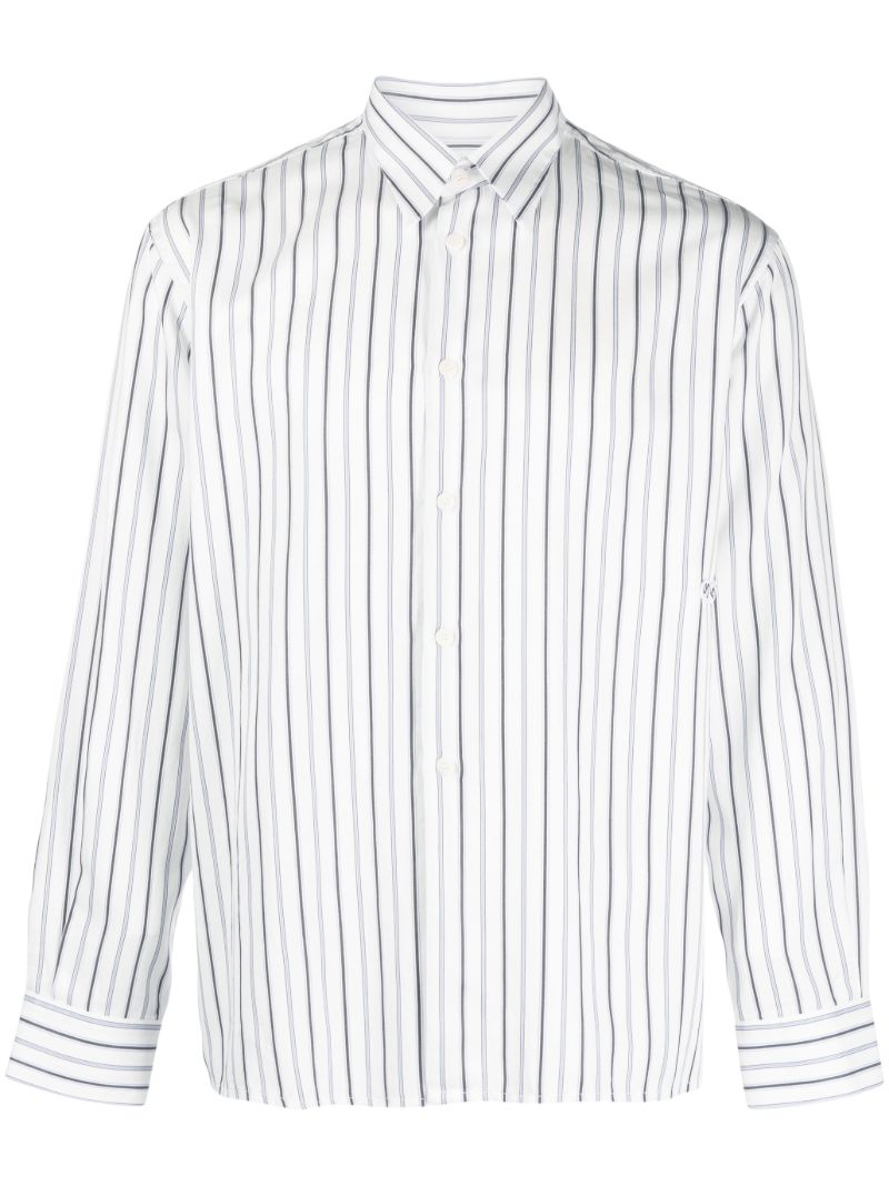 Blue and White Striped Shirt