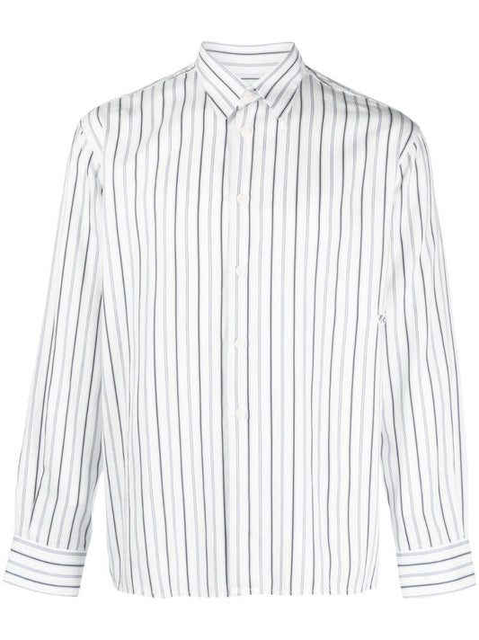 Blue and White Striped Shirt