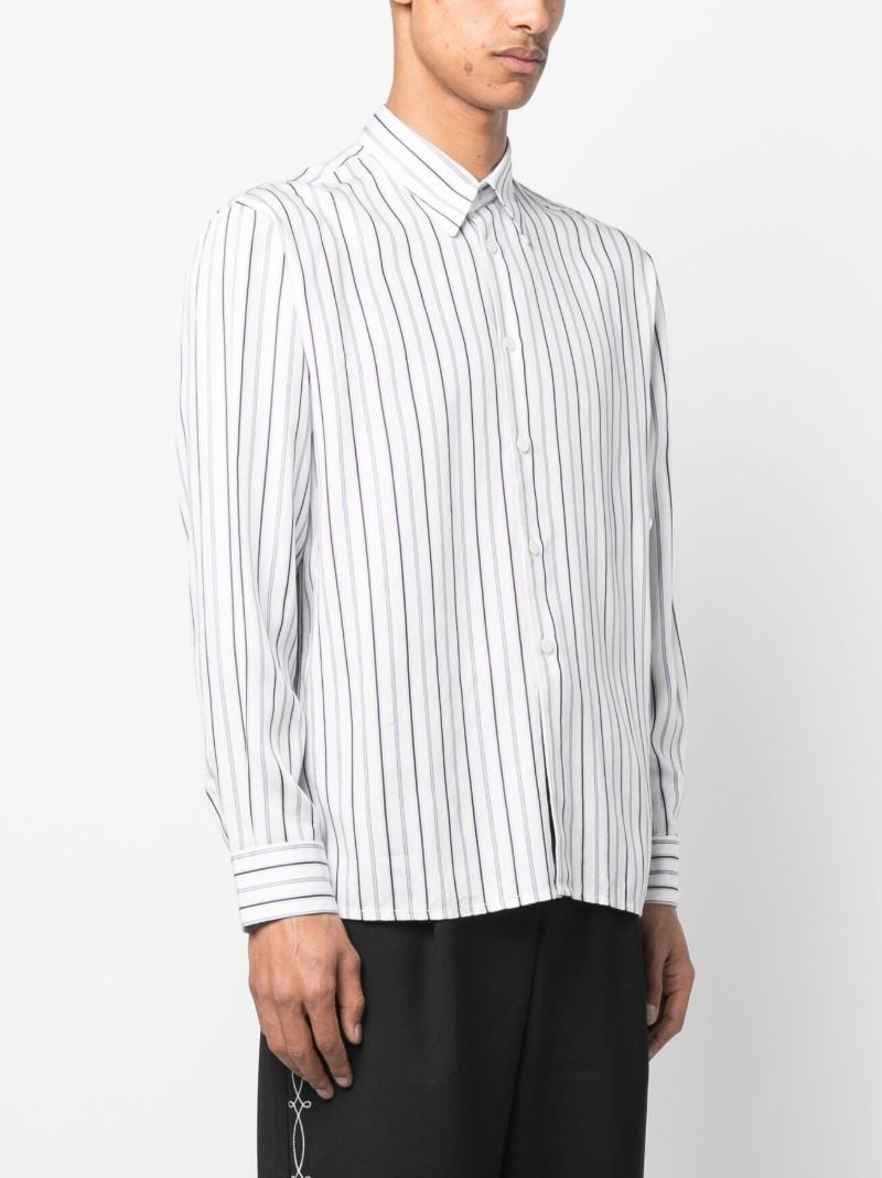 Blue and White Striped Shirt