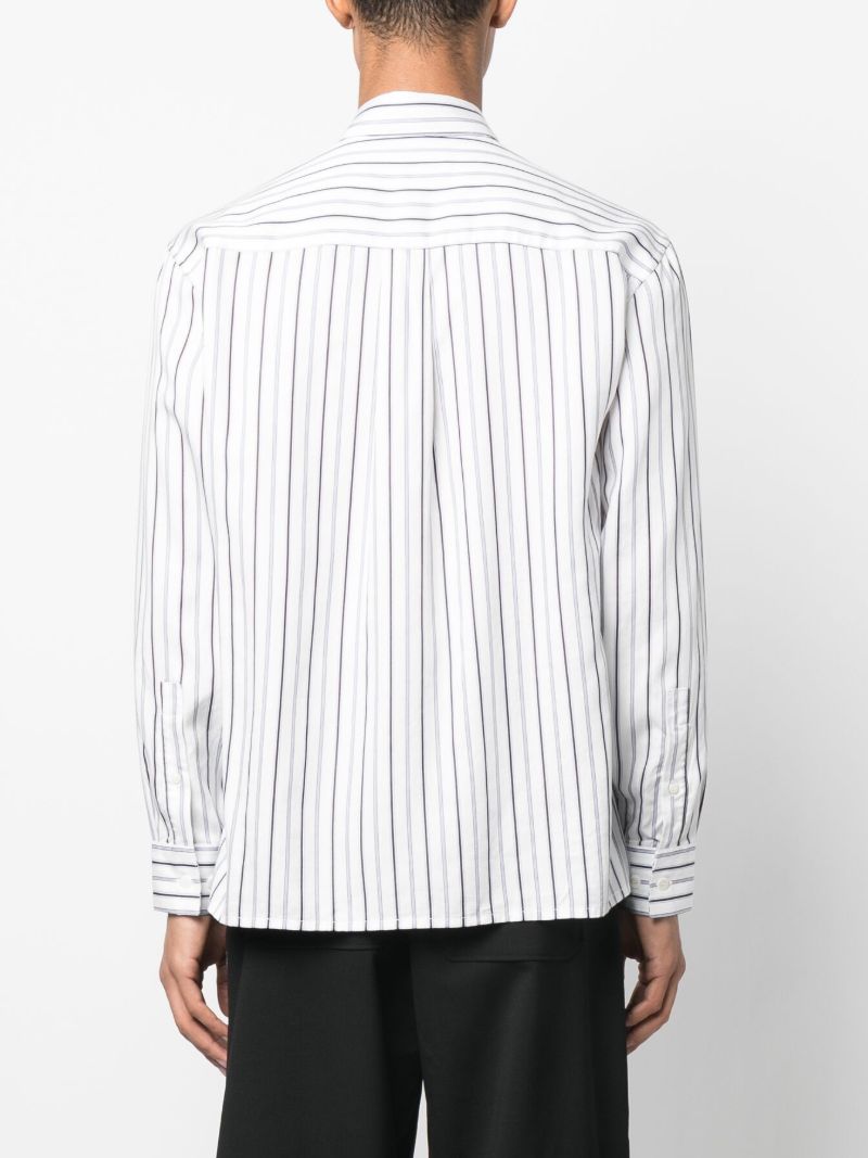 Blue and White Striped Shirt