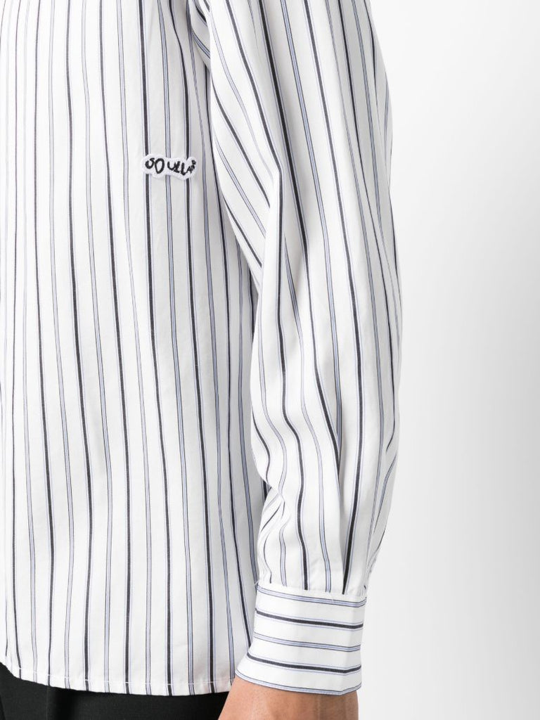 Blue and White Striped Shirt