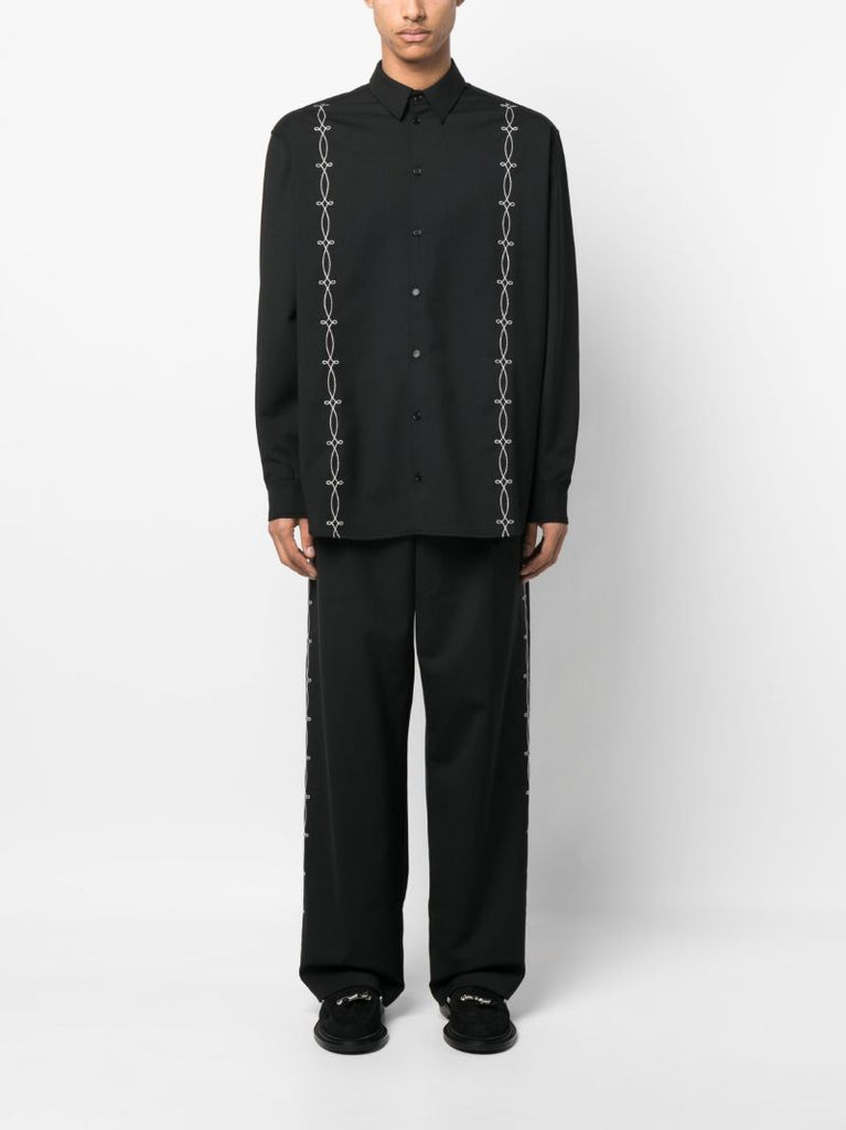 Black Damon Embroidered Shirt