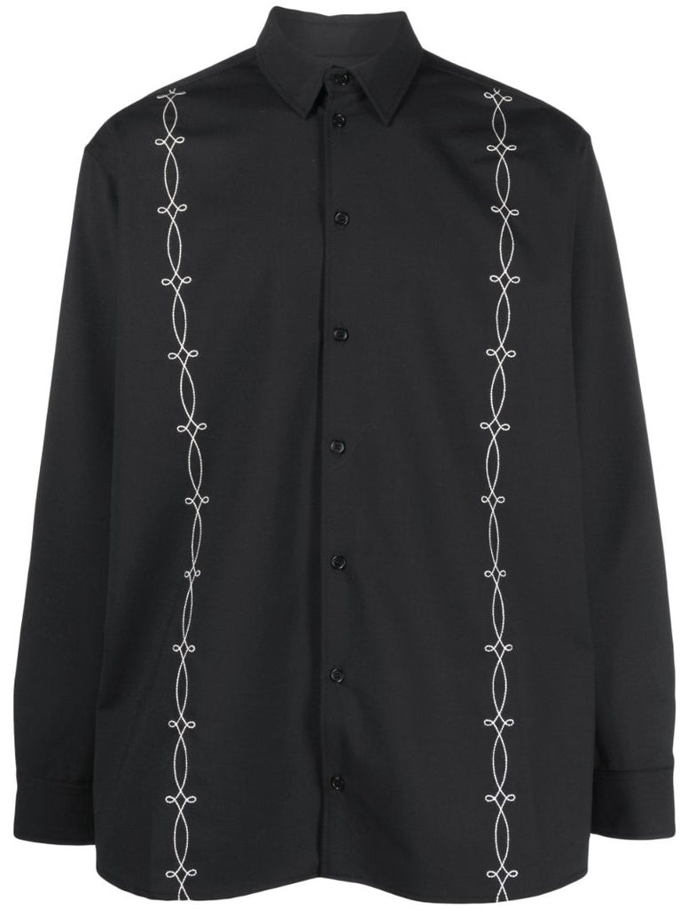 Black Damon Embroidered Shirt