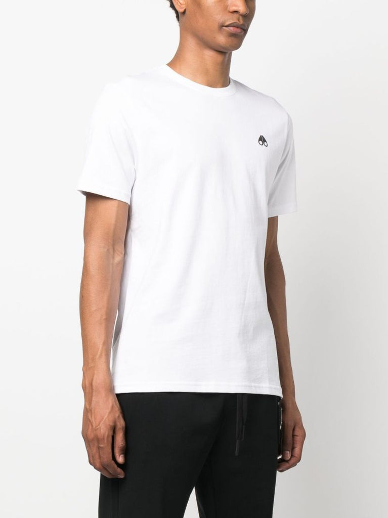 White Logo Print T-shirt