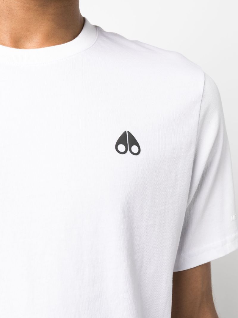 White Logo Print T-shirt