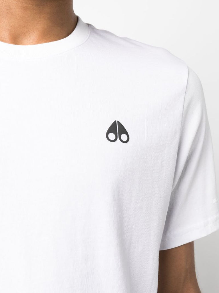White Logo Print T-shirt