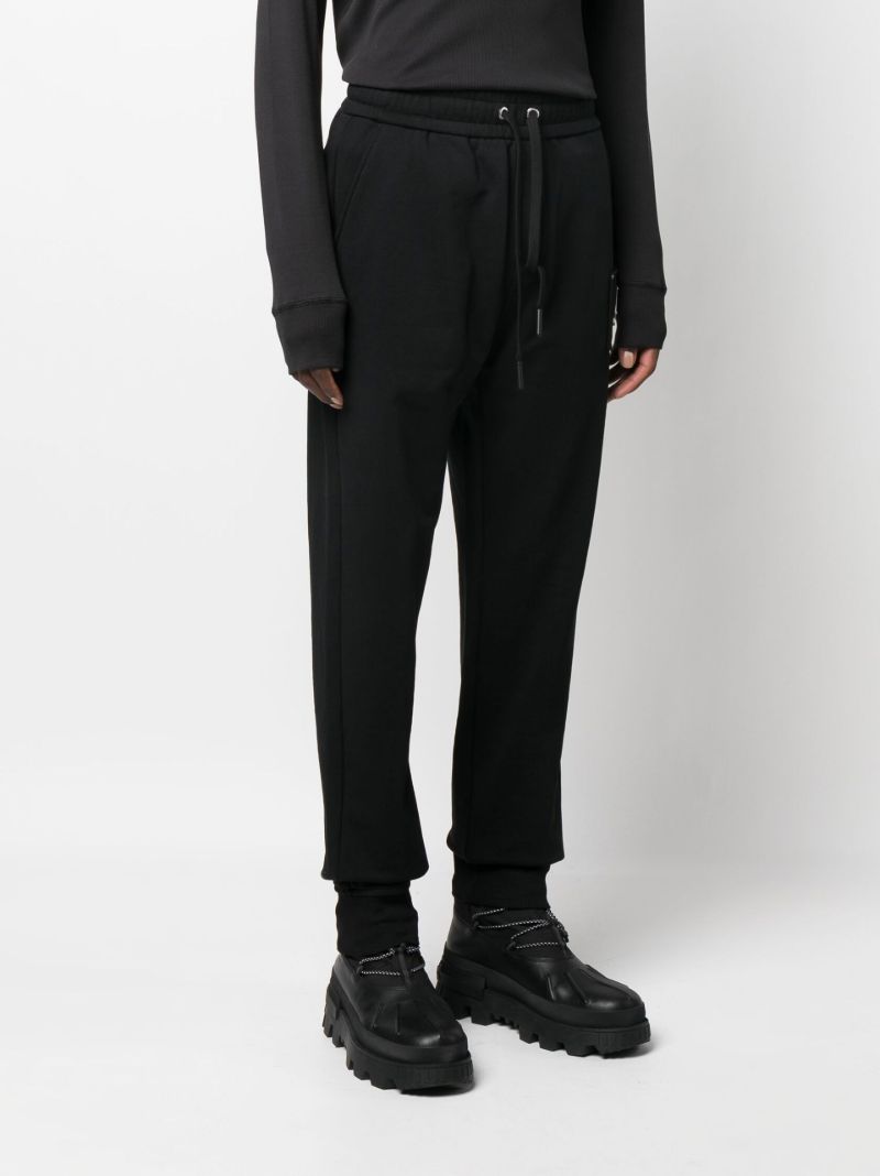 Black Brooklyn Logo Patch Track Pants