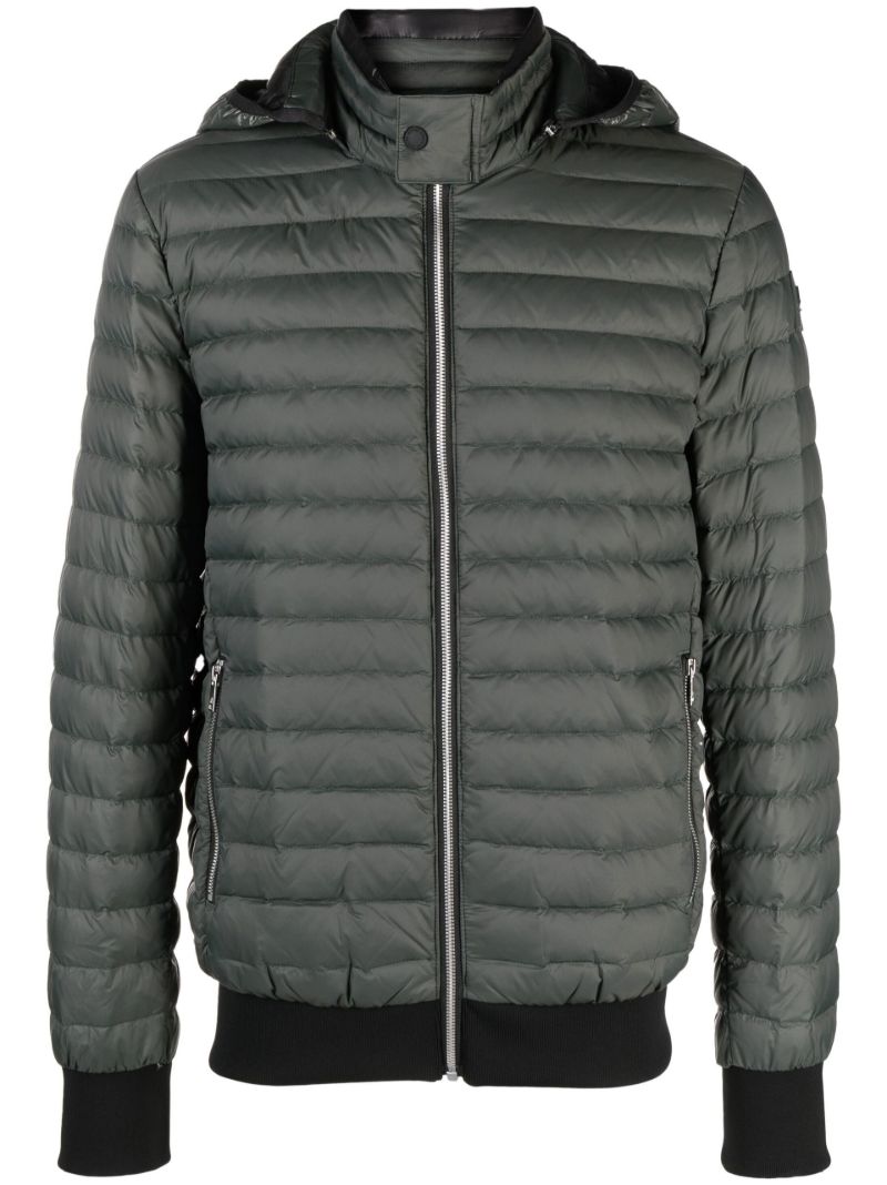 Grey Air Down Bomber Jacket