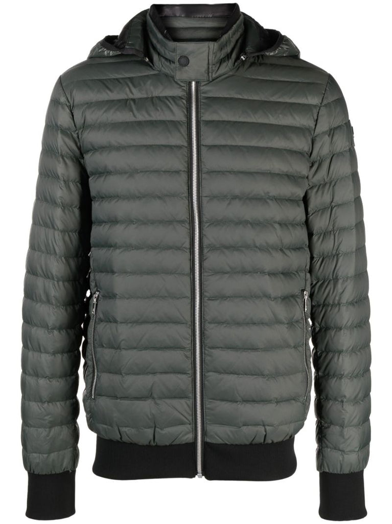 Grey Air Down Bomber Jacket