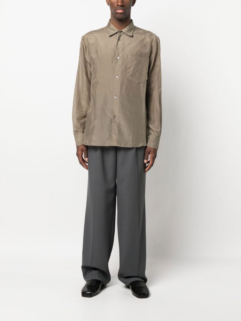 Green Volume Button-up Shirt