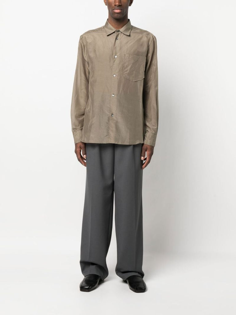 Green Volume Button-up Shirt