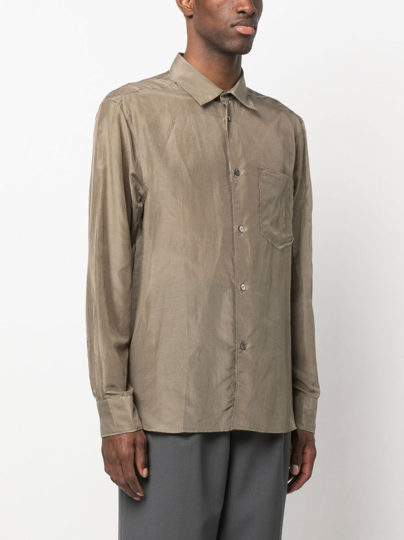 Green Volume Button-up Shirt
