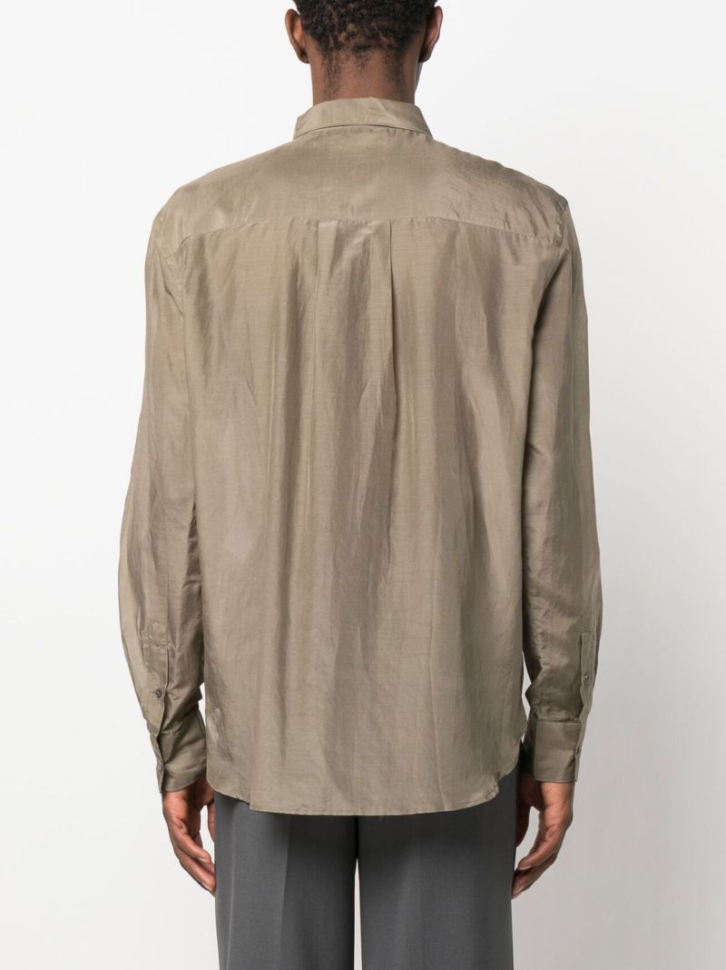Green Volume Button-up Shirt