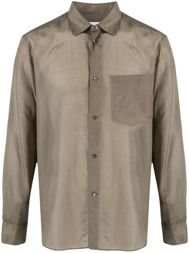 Green Volume Button-up Shirt
