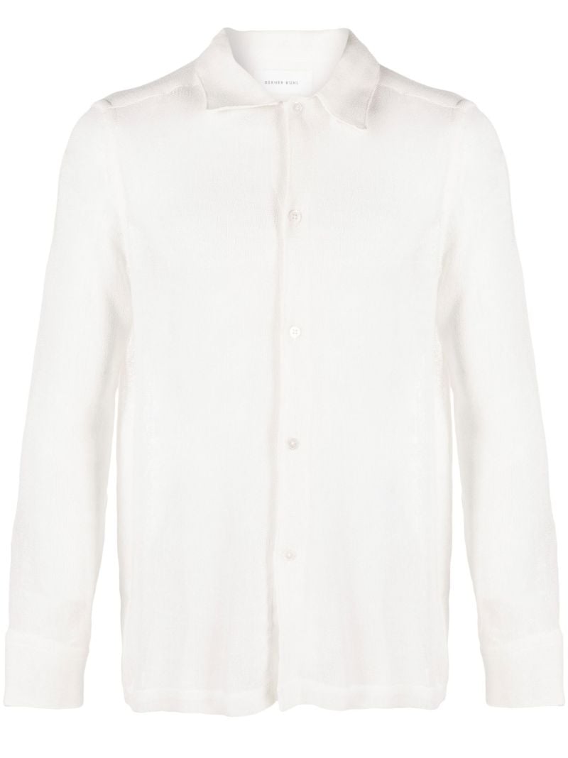 White Raw Linen Shirt