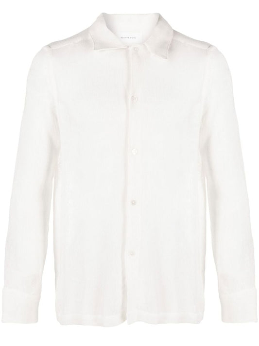 White Raw Linen Shirt