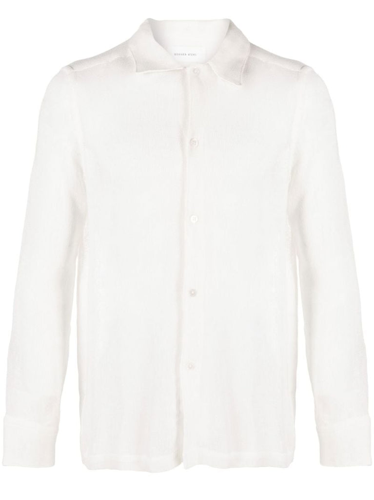 White Raw Linen Shirt