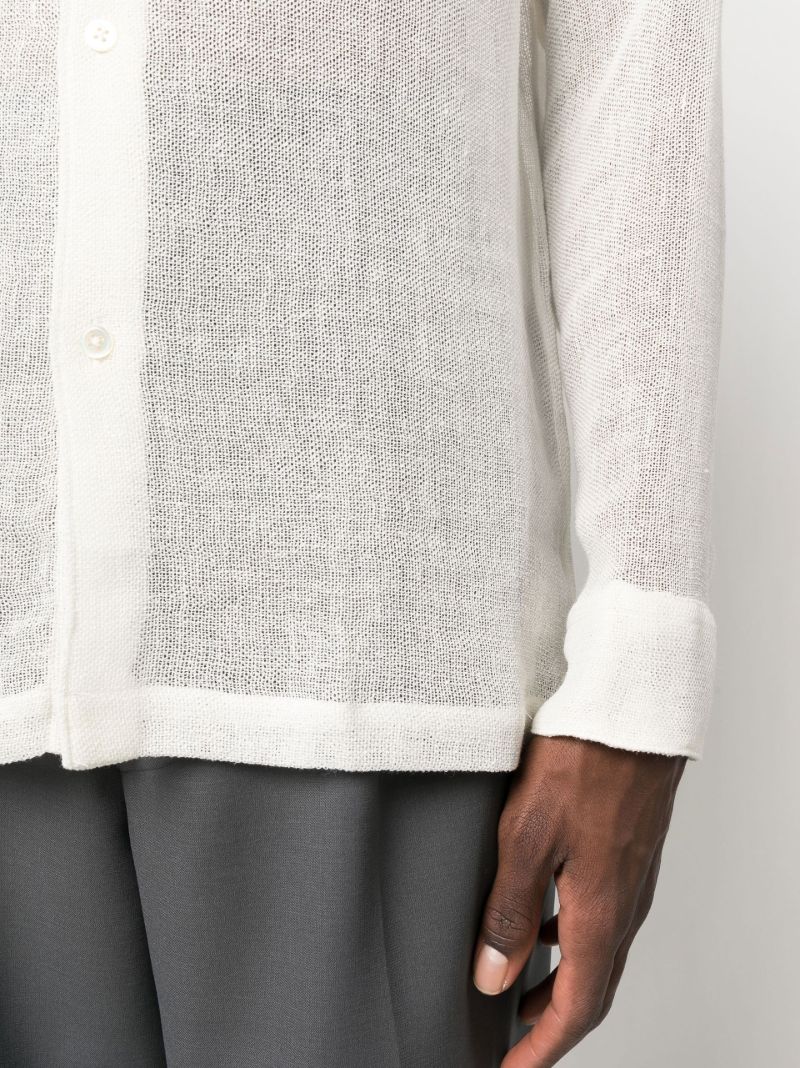 White Raw Linen Shirt