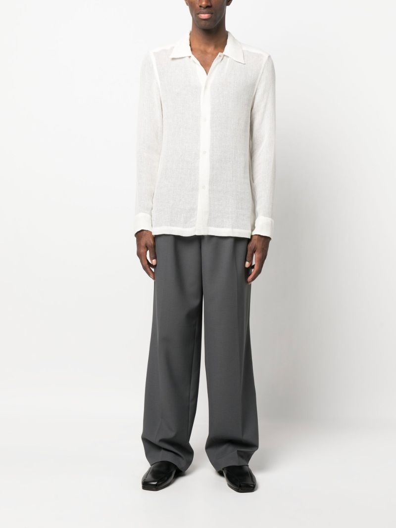 White Raw Linen Shirt