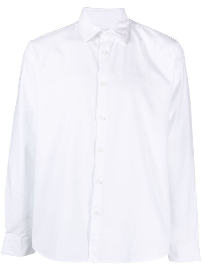 White Long-sleeve Cotton Shirt