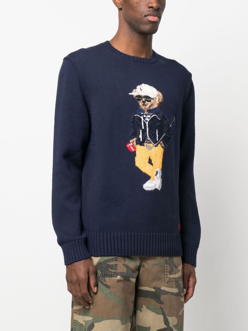 Blue Polo Bear Sweater