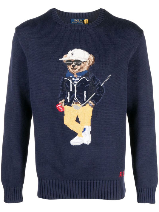 Blue Polo Bear Sweater