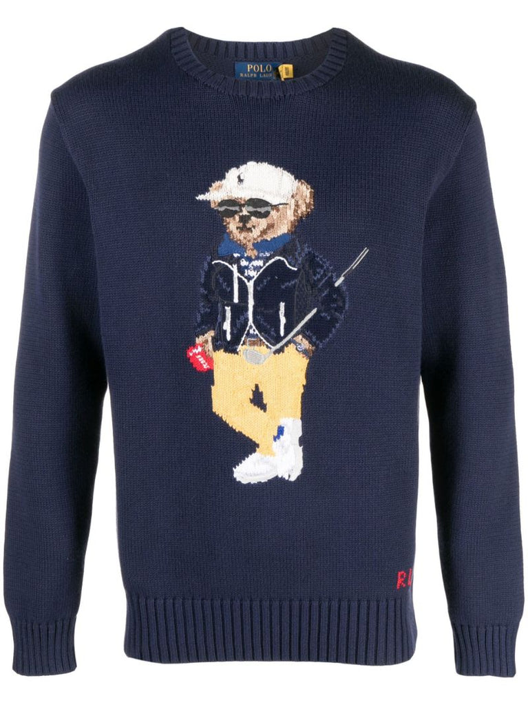 Blue Polo Bear Sweater
