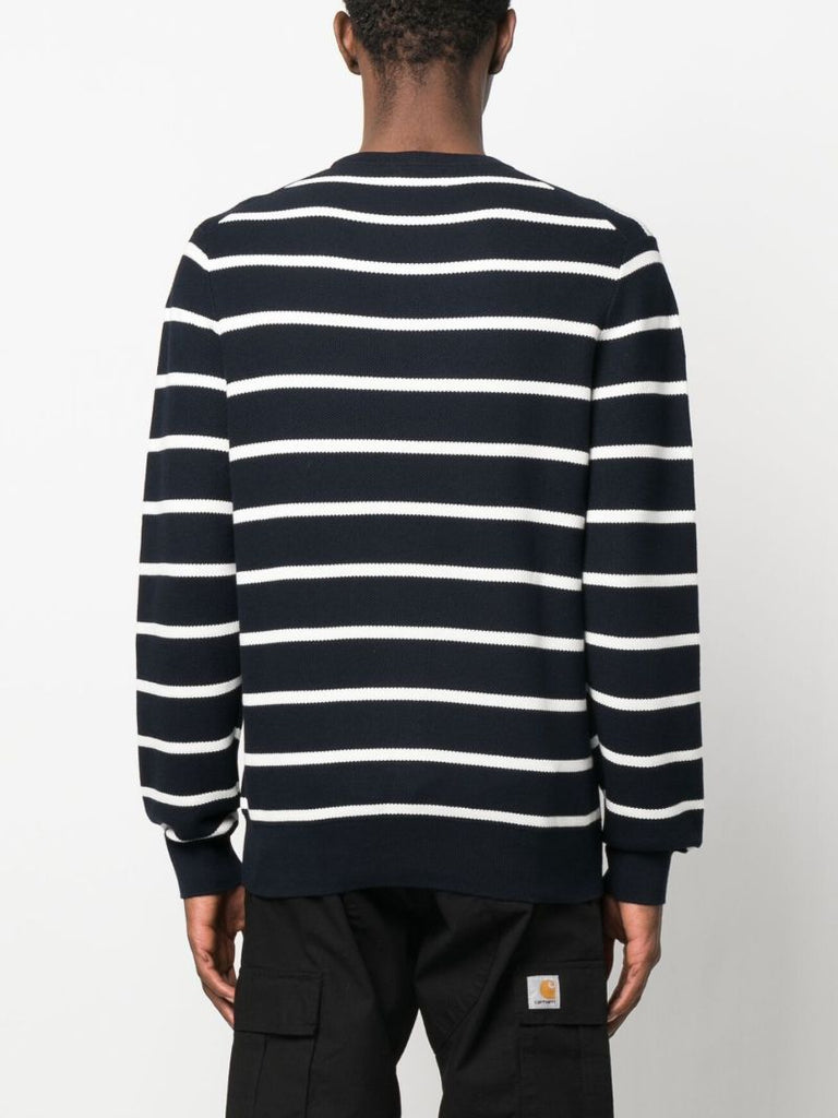 Blue Polo Pony Striped Sweater