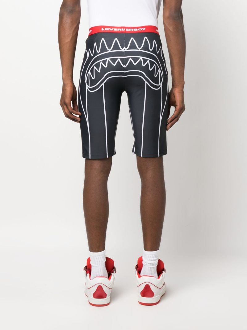 Black Logo Cycling Shorts