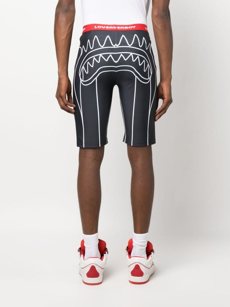 Black Logo Cycling Shorts
