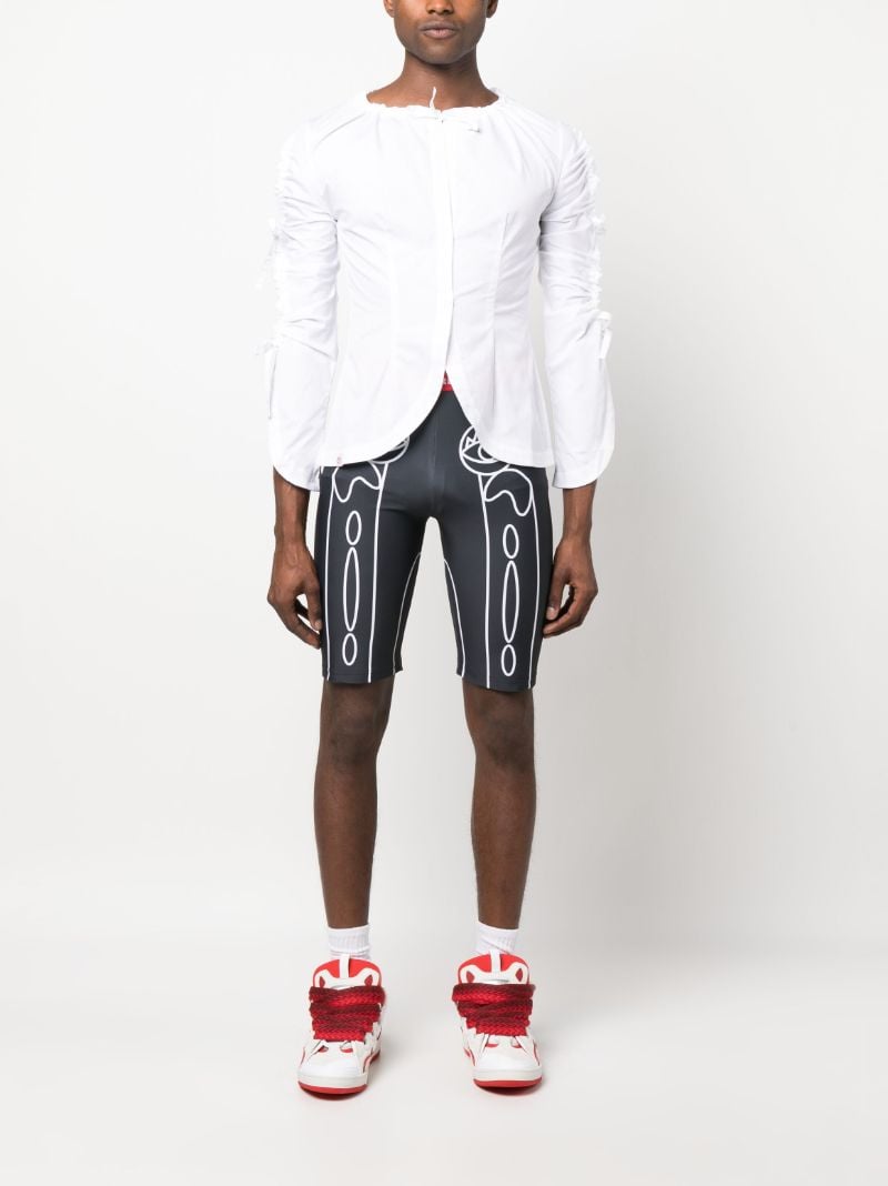 Black Logo Cycling Shorts