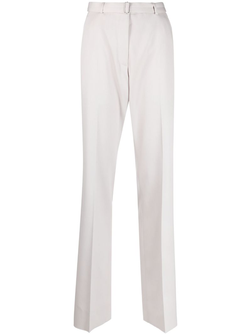 Grey Tailored Wool Trousers