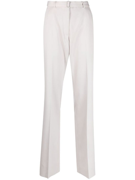Grey Tailored Wool Trousers