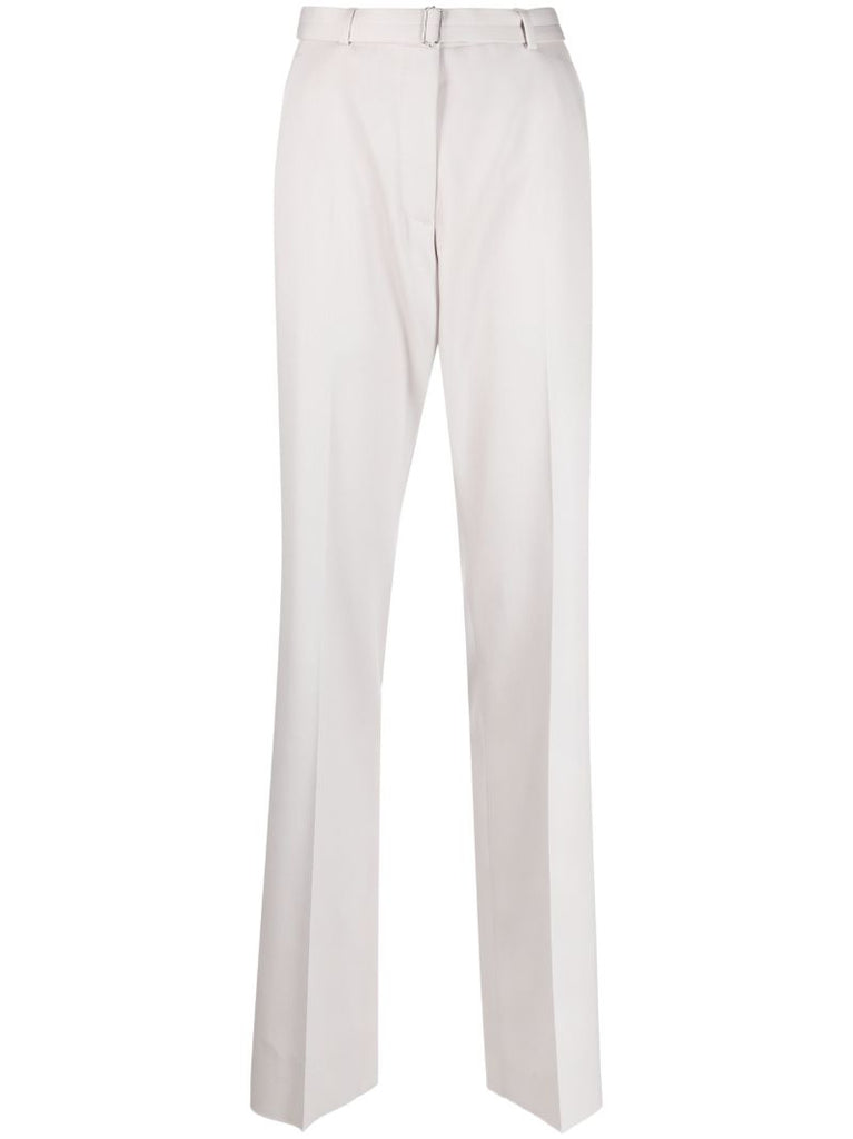 Grey Tailored Wool Trousers