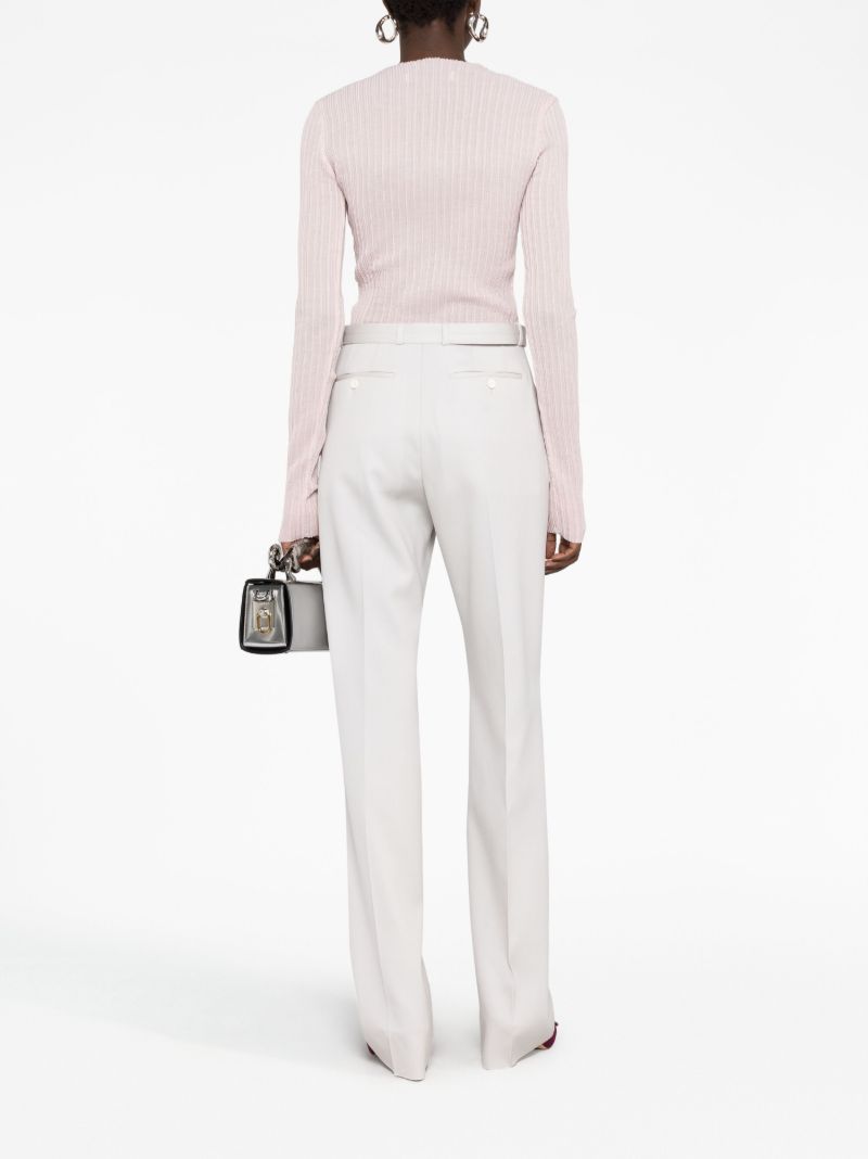 Grey Tailored Wool Trousers
