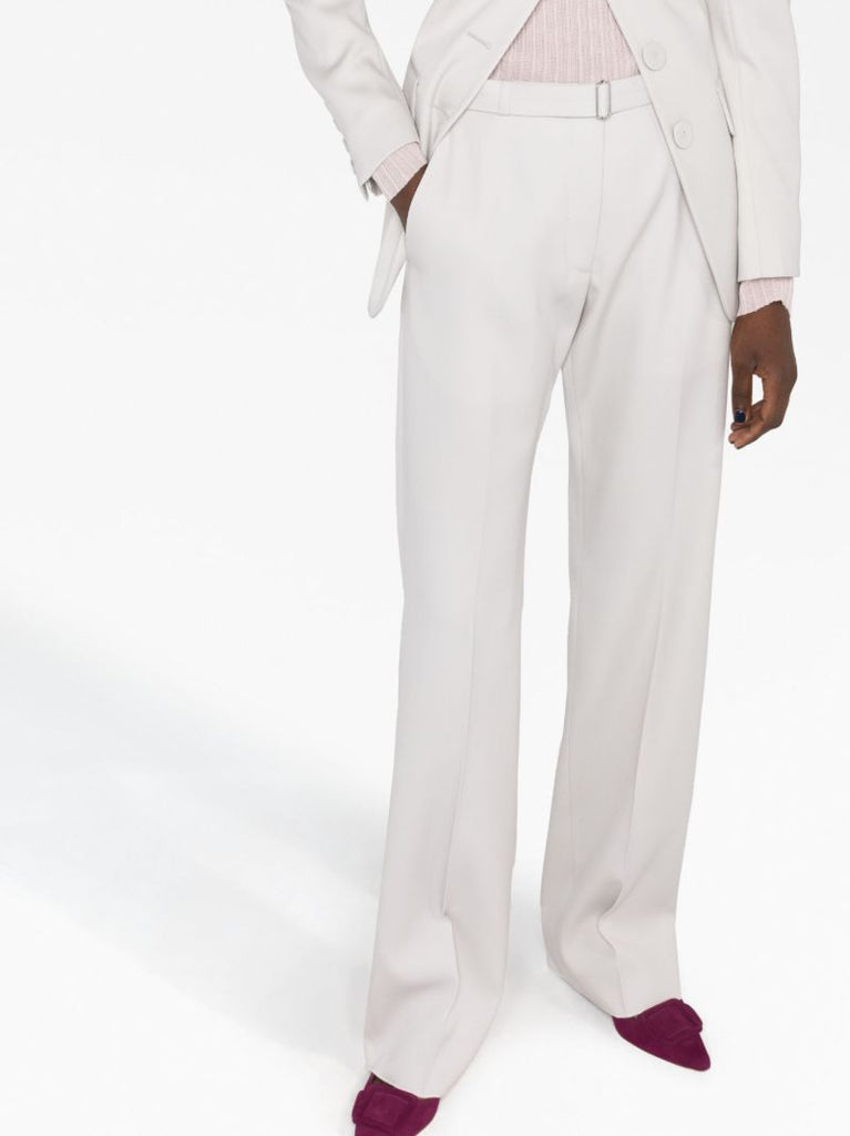 Grey Tailored Wool Trousers