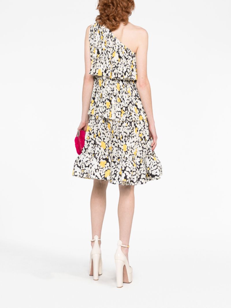 White Floral Print Dress